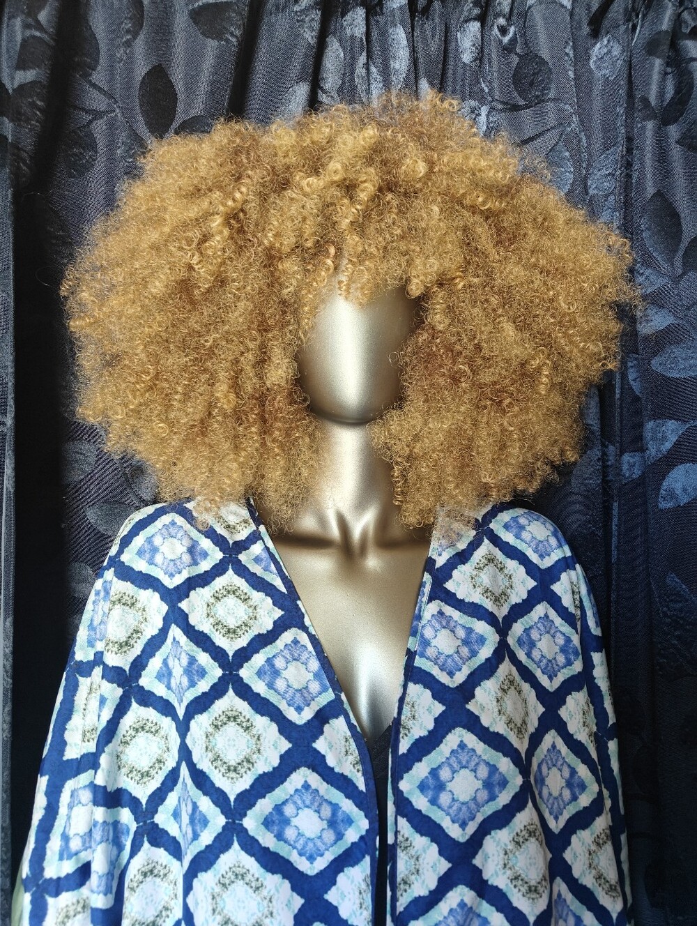 Golden lox Curly Afro Wig - Natural Volume